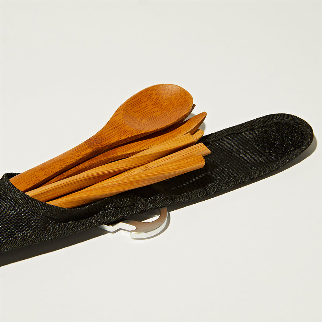 Premium Reusable Bamboo Cutlery Set of 4